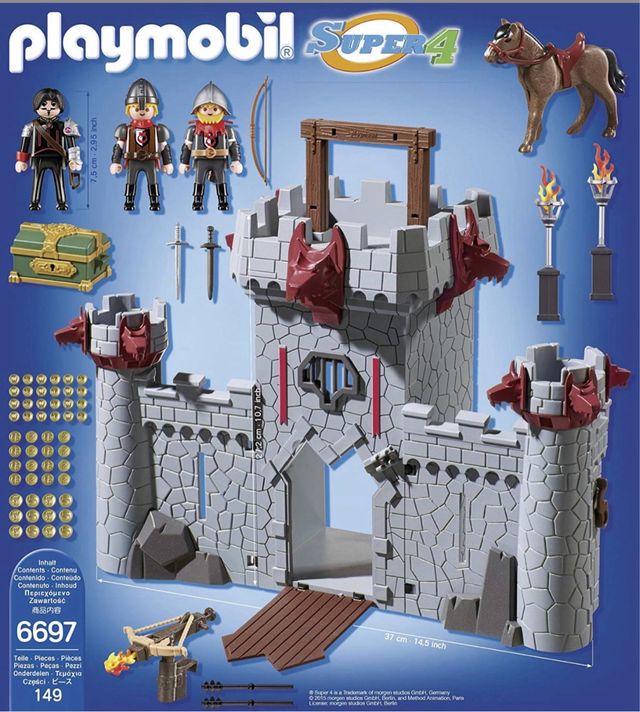 Castillo maletín portátil Barón negro Playmobil