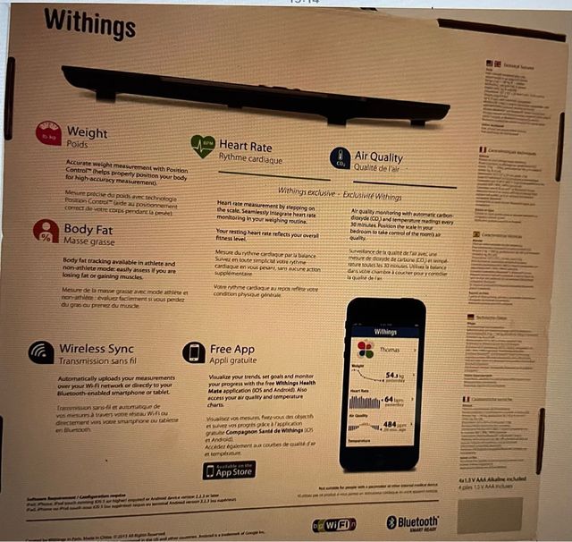 BÁSCULA WITHINGS BODY CARDIO .