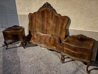 Cabecero y piecero antiguos