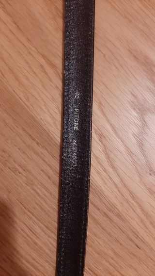 Cintura verde in pelle di pitone