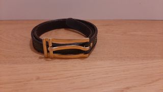 Cintura verde in pelle di pitone