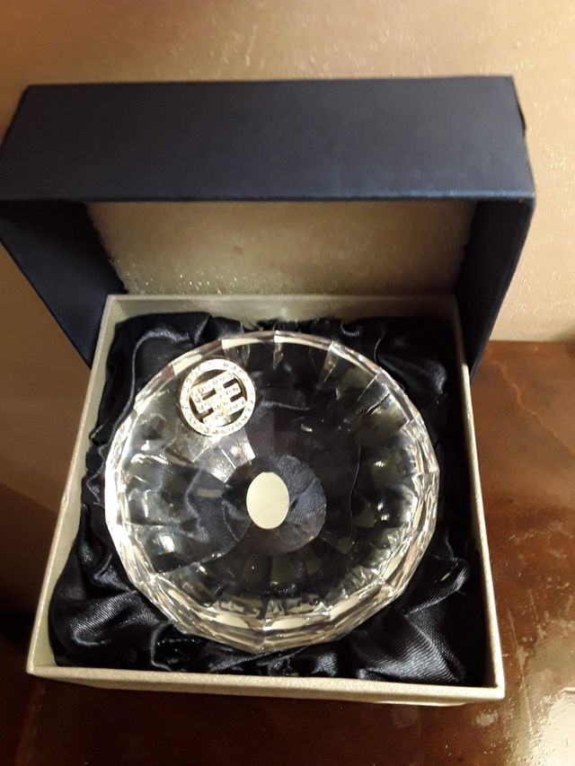 Portabonbon in cristallo nuovo