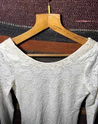 Vestito Pizzo Ralph Lauren Bianco Avorio