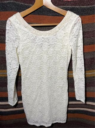 Vestito in Pizzo Ralph Lauren Ivory M