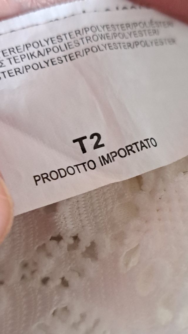 Abito bianco Deux con cerniera sul dietro