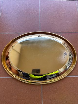 Piatto ovale dorato F.lli INTROZZI