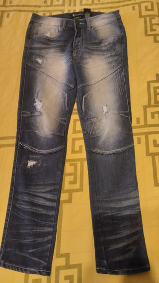 PANTALON VAQUERO BIKER