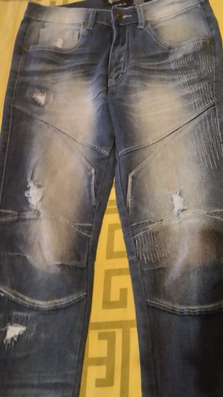 PANTALON VAQUERO BIKER