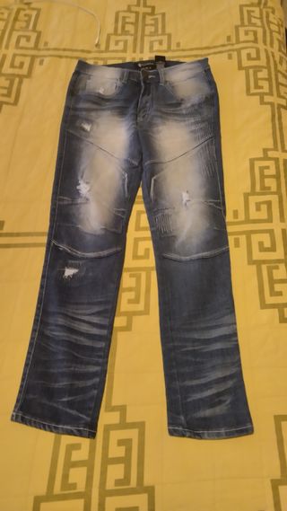 PANTALON VAQUERO BIKER