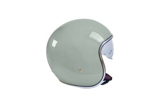 Casco Jet Vintage verde. Talla L/ Talla M