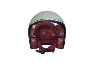 Casco Jet Vintage verde. Talla L/ Talla M