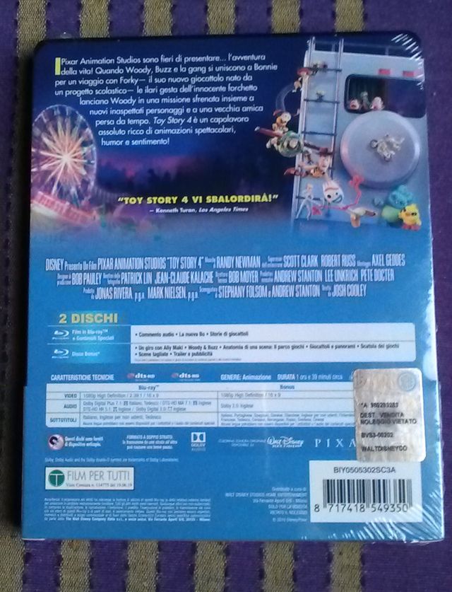 Toy Story 4 Steelbook - Disney Pixar - Blu-ray