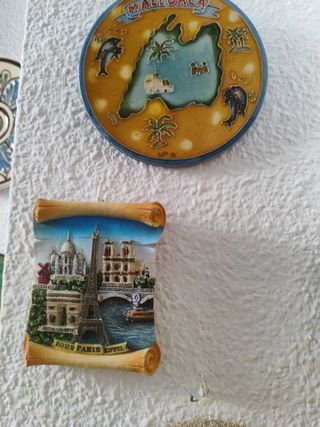 Platos decorativos de viajes
