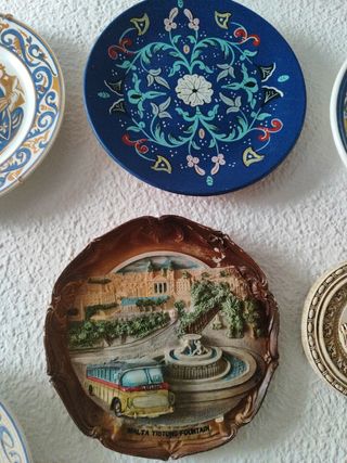 Platos decorativos de viajes