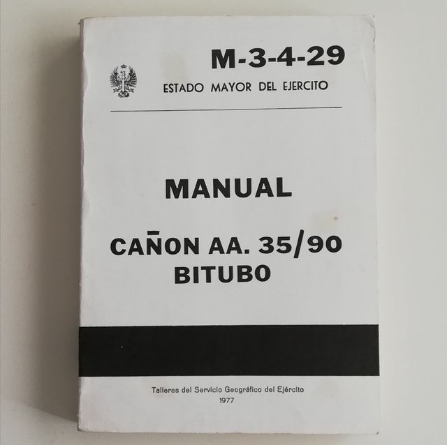 Manual cañón antiaéreo 35/90 bitubo