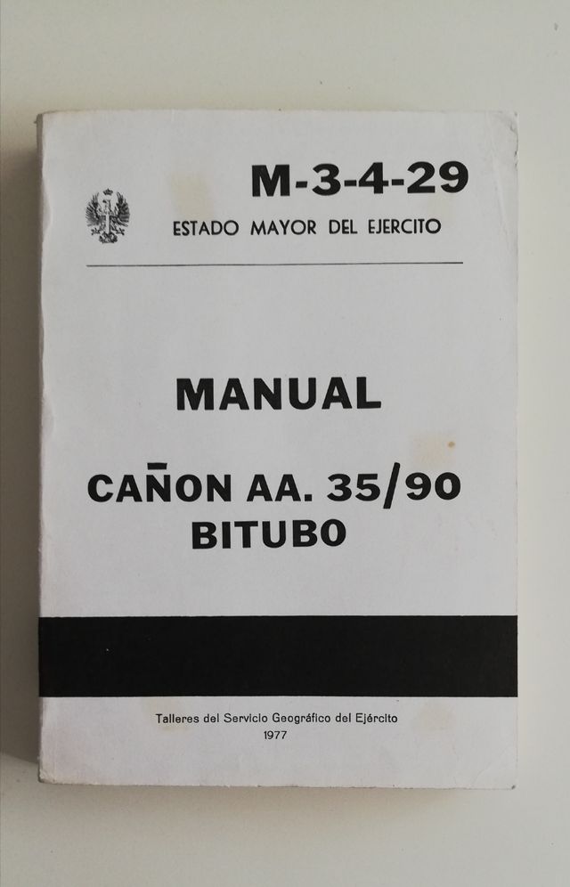 Manual cañón antiaéreo 35/90 bitubo