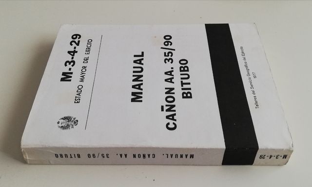 Manual cañón antiaéreo 35/90 bitubo