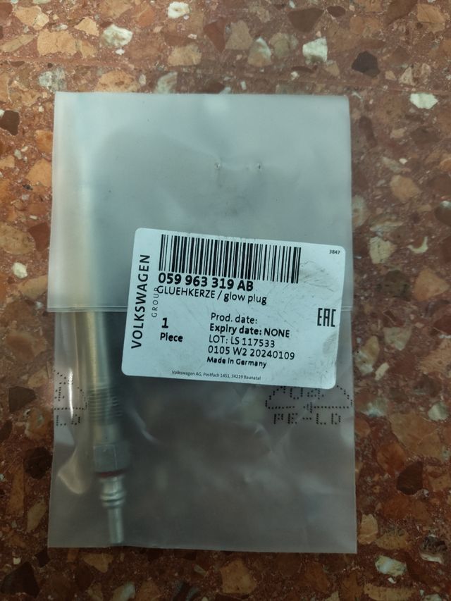 3 Bujía Calentadores VAG