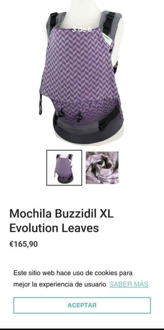 Mochila portabebés buzzidil XL