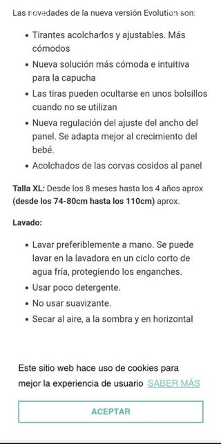 Mochila portabebés buzzidil XL