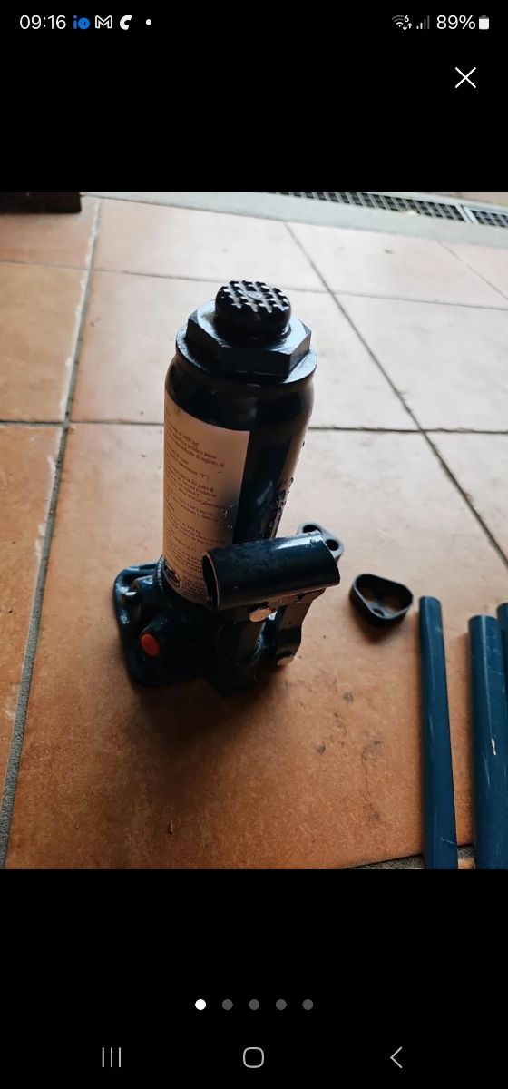 Pistola sabbiatrice + cric idraulico