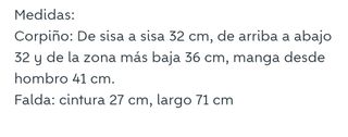 Vestido fallera niña 4-6 años