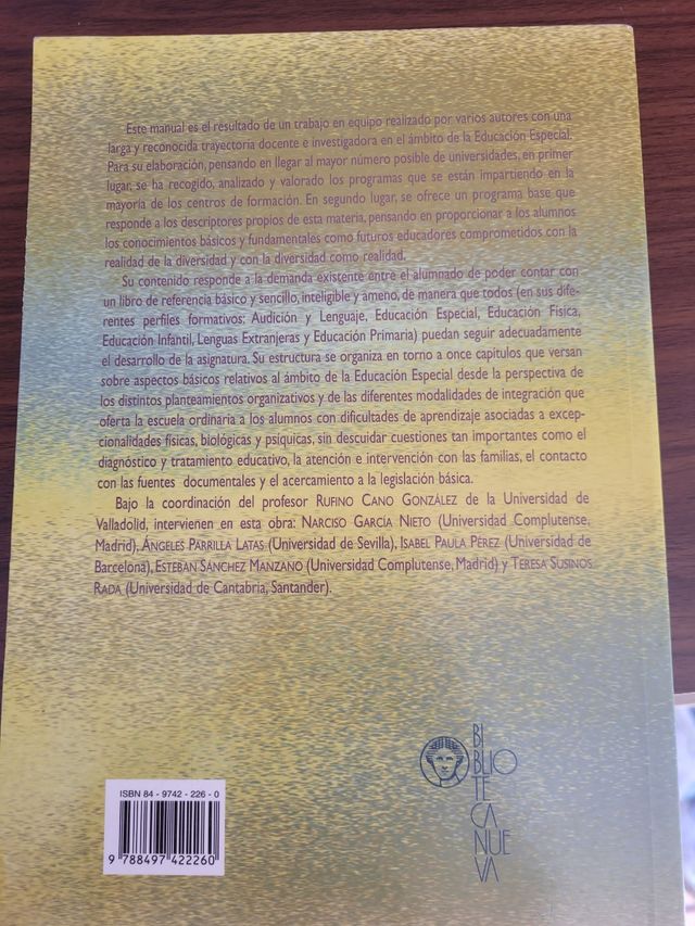 Bases Pedagógicas Educación Especial