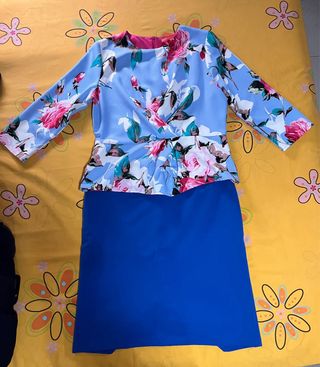 Conjunto blusa y falda 