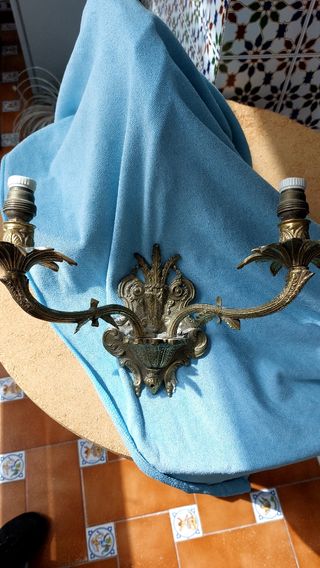 2 Apliques de Bronce de pared