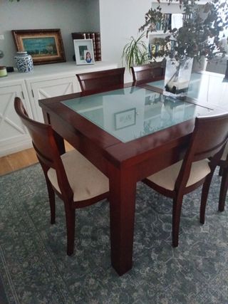 Rebajado!Conjunto mesa y sillas 