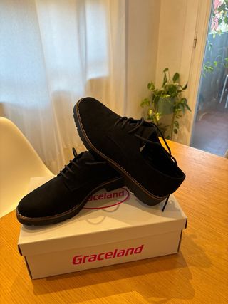 Zapatos Oxford negros mujer t.38