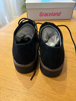 Zapatos Oxford negros mujer t.38