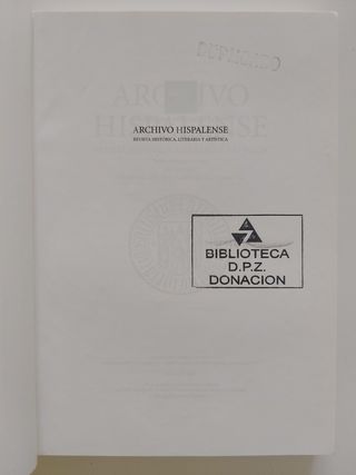 Libro Revista Archivo Hispalense. Números 276-278