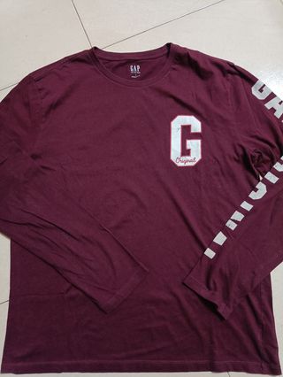 Camiseta GAP manga larga. T.L