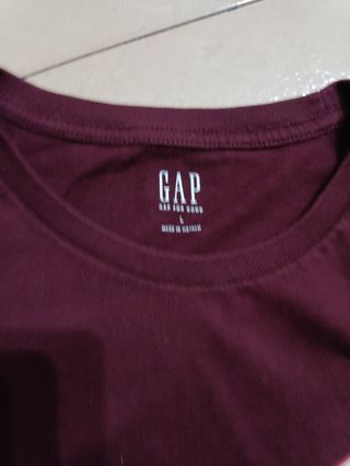 Camiseta GAP manga larga. T.L