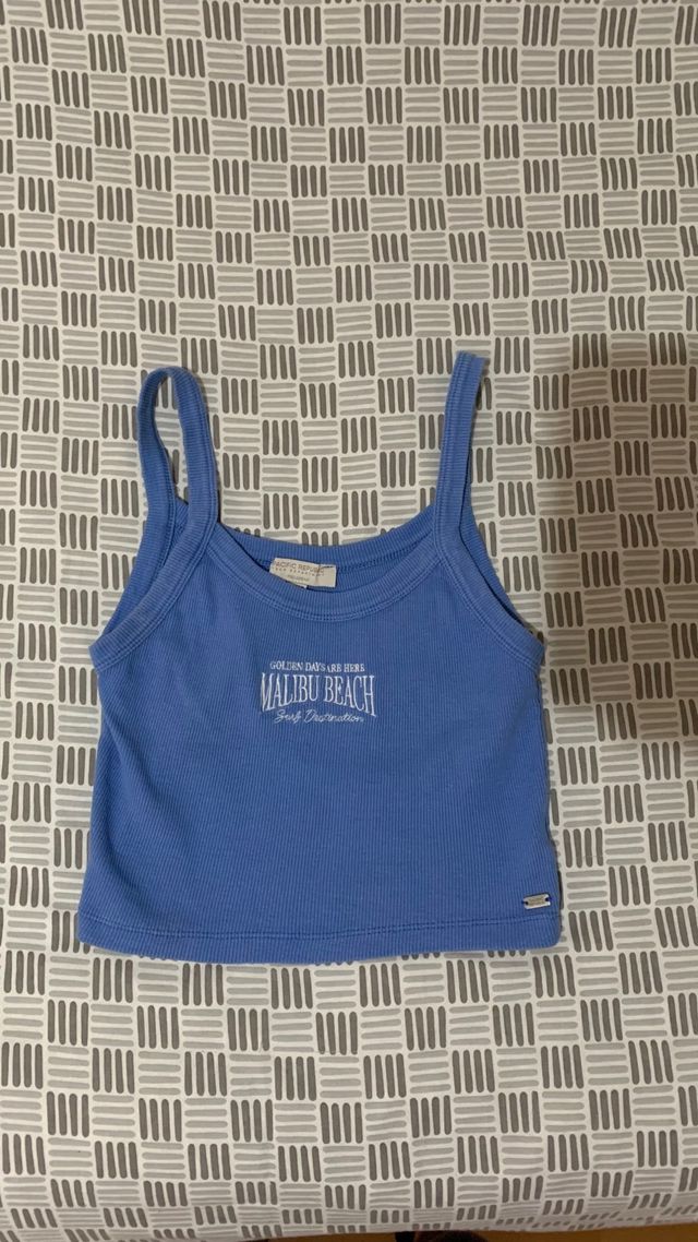 Top azul pull and bear