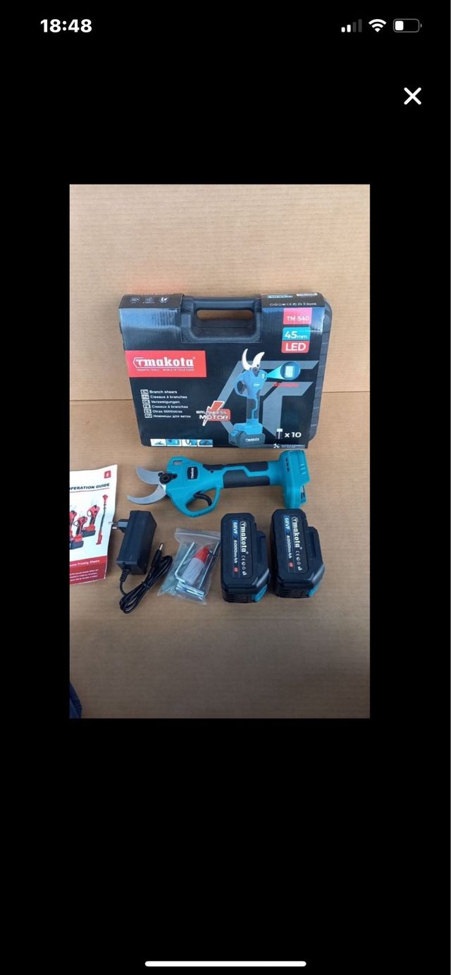 FORBICE DA POTATURA A BATTERIA CESOIA 3.0AH TAGLIO