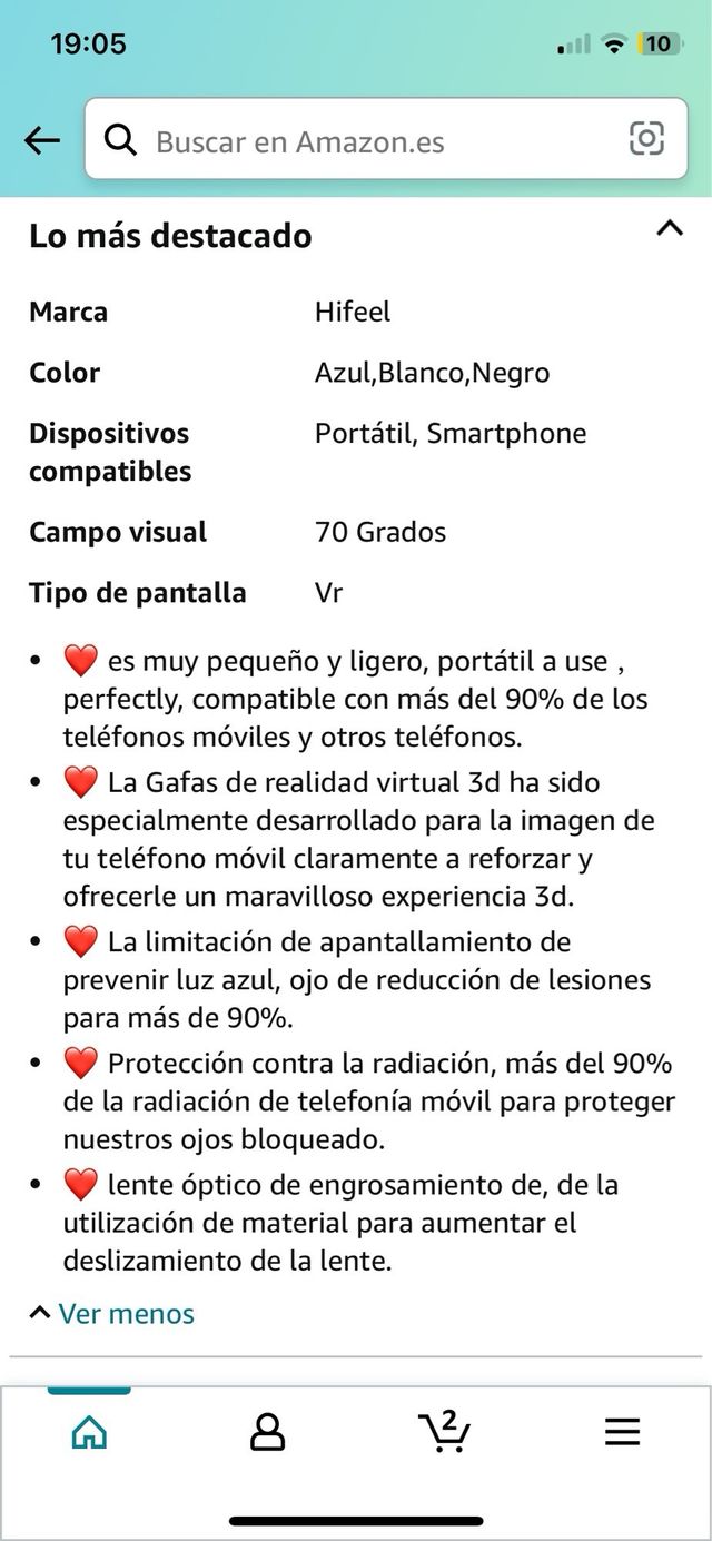 Occhiali 3d polarizzati Reality per telefono