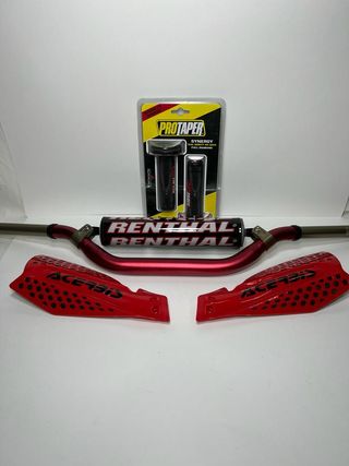 Pack manillar renthal + puños protaper + paramanos