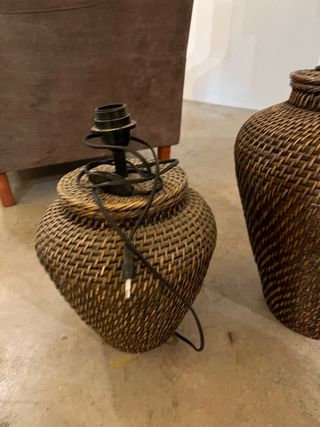 Pies de lampara ratan