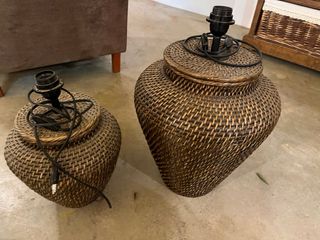 Pies de lampara ratan