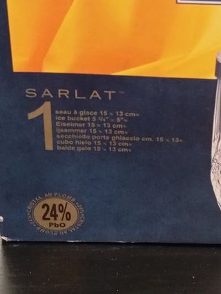 Cubitera de cristal de Arques