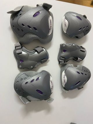 Patines en linea con protecciones