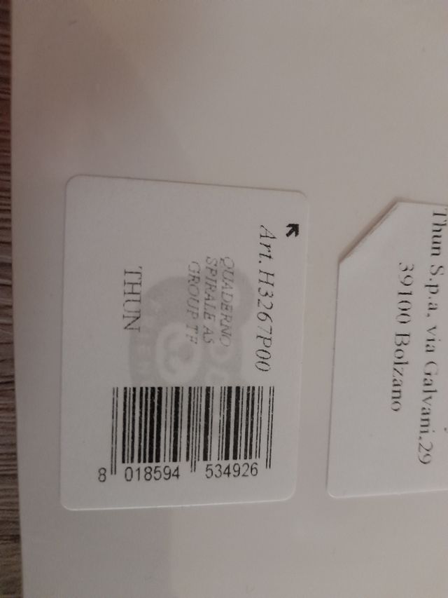 Set 2 quaderni a spirale Thun