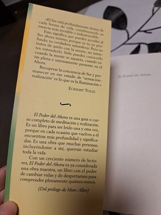 Libro el poder del ahora 