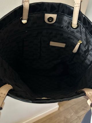 Michael Kors Jet Set Logo Tote Negro
