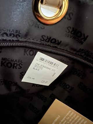 Michael Kors Jet Set Logo Tote Negro