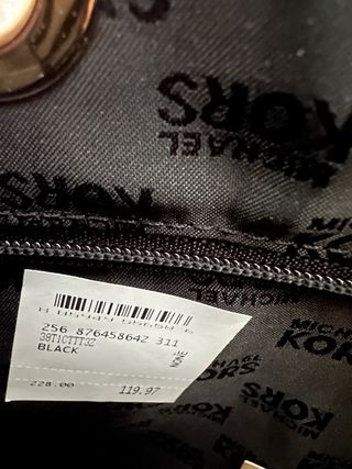 Michael Kors Jet Set Logo Tote Negro