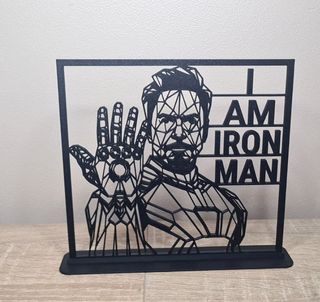 Ironman geometrico decorazione