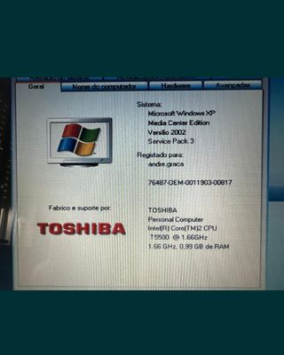 Portátil PC Toshiba Satellite